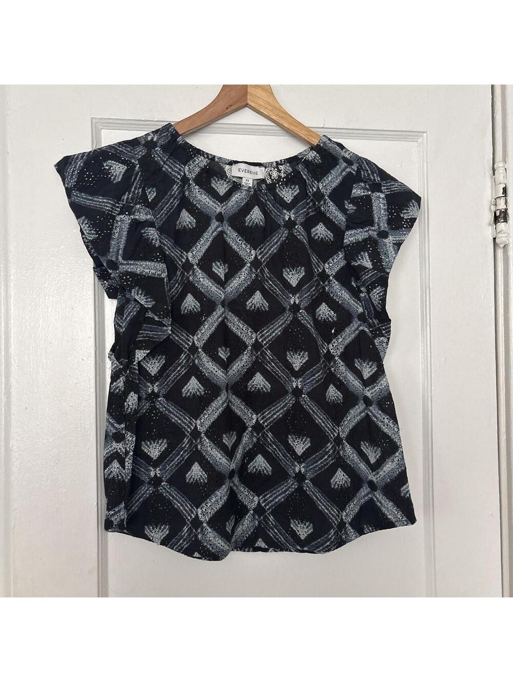 Alexis Women's Navy and Blue Blous